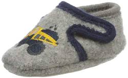 Sterntaler Jungen Baby-Krabbelschuh Slipper, rauchgrau, 19/20 EU von Sterntaler