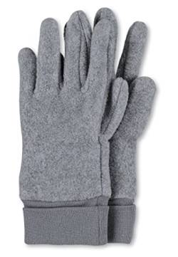 Sterntaler Jungen Fingerhandschuh Handschuhe, Silber Mel., 4 EU von Sterntaler