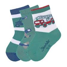 Sterntaler Jungen Socken Söckchen 3er Pack Strandbaggy, FB: 288 Eukalyptus, Herstellergröße: 19-22 von Sterntaler