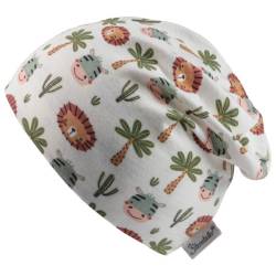 Sterntaler - Kid's Slouch-Beanie Safaritiere - Mütze Gr 45 cm grau von Sterntaler