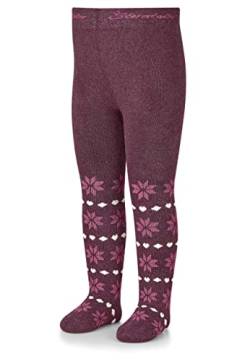 Sterntaler Kleinkind Mädchen Strumpfhose Baby Kleinkind Schneesterne Strumpfhose - Babystrumpfhose - mit Sterne Motiv und Vollplüsch - pink, 116 von Sterntaler