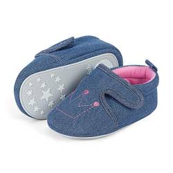 Sterntaler Mädchen Baby-Krabbelschuh Slipper, Blau (Marine 300), 24 EU von Sterntaler