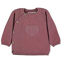 Sterntaler Mädchen GOTS Strick-Jacke Herz Babyjacke, rosa, 62 von Sterntaler