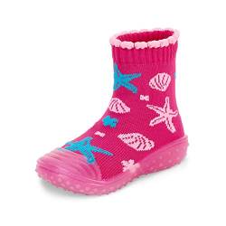 Sterntaler Mädchen Adventure-socks Sealife Hausschuh-Socken, Magenta, 19/20 EU von Sterntaler