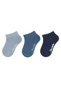 Sterntaler Sneaker -Socken 3er Pack Rippe - Baby Sneaker Socken für Jungen - Sneaker Socken mit Rippenmuster - Socken für Babys im Set - graublau, 18 von Sterntaler