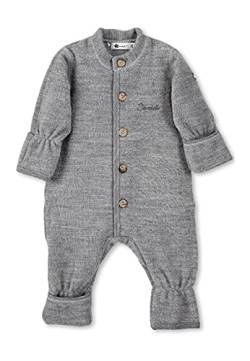 Sterntaler Unisex Baby Overall Pur Wolle Overall, Silber Mel., 68 von Sterntaler