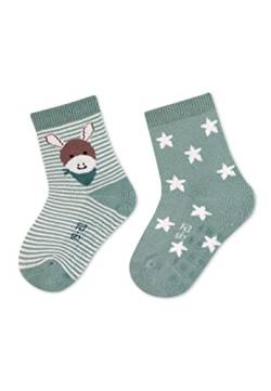 Sterntaler Unisex Kinder GOTS ABS-Söckchen DP Emmi Socken, grün, 26 von Sterntaler