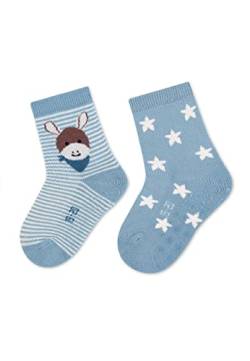 Sterntaler Unisex Kinder GOTS ABS-Söckchen DP Emmi Socken, hellblau, 26 von Sterntaler