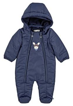 Sterntaler Unisex Kinder Overall Baby Overall Gesteppt mit Kapuze Esel Emmi, Marine, 74 von Sterntaler