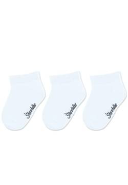 Sterntaler Unisex Kinder Sneaker Socken Baby Sneaker Söckchen 3er Pack, Weiß, 18 von Sterntaler