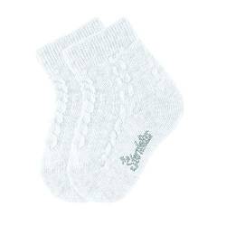 Sterntaler Unisex Kinder Söckchen Zopfmuster Dp Socken, 2 Paar, Weiß, 27-30 von Sterntaler