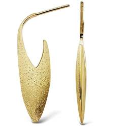 Designer Ohrringe aus 925 Sterling Silber und Vergoldet | Moderne Ohrhänger für Damen/Mädchen von Sternvoll Jewelry