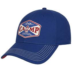 Stetson Camp Logo Cap Basecap Baseballcap Strapback Herren - Frühling-Sommer Herbst-Winter - One Size blau von Stetson
