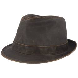 Stetson Trilby mit UV-Schutz 40+ im Leder-Vintage-Look von Stetson