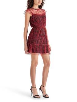 Steve Madden Apparel Damen Sabina Kleid, Dark Fuchsia, Mittel von Steve Madden Apparel