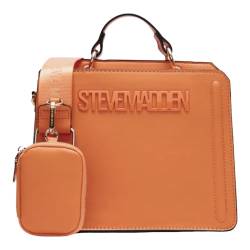 Steve Madden Bevelyn wandelbare Umhängetasche, Orange/Abendrot im Zickzackmuster (Sunset Chevron), Einheitsgröße von Steve Madden