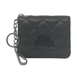 Steve Madden Bwren Flap Geldbörse mit Schlüsselring, Schwarz, Einheitsgröße, Steve Madden Damen Geldbörse von Steve Madden