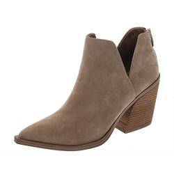 Steve Madden Damen Alyse modischer Stiefel, Braun-Tan Suede, 40 EU von Steve Madden