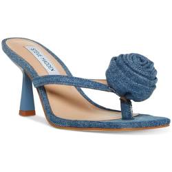 Steve Madden Damen Jannie Sandalen mit Absatz, Denim, 38 EU von Steve Madden