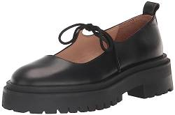 Steve Madden Damen Landon Mary Jane Flat, Schwarz Leder, 39 EU von Steve Madden