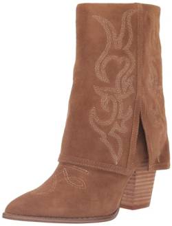 Steve Madden Damen Layne Westernstiefel, Cognac Wildleder, 40 EU von Steve Madden