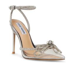 Steve Madden Damen Lebensfähig Pumps, Transparent, 40 EU von Steve Madden