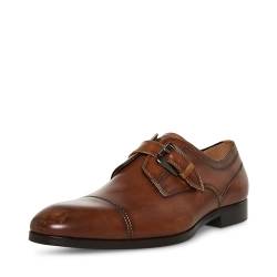 Steve Madden Herren Covet Mönch-Schnallenschuh, Cognac-Leder, 42 EU von Steve Madden