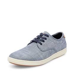 Steve Madden Herren FENTA Turnschuh, Blauer Stoff von Steve Madden