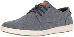 Steve Madden Herren Fenta Modischer Sneaker, Blauer Stoff, 42 EU von Steve Madden