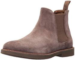 Steve Madden Herren Highline Chelsea-Stiefel, Braungrau-Taupe Suede, 47 EU von Steve Madden