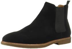 Steve Madden Herren Highline Chelsea-Stiefel, Schwarze Velourslederoptik, 43 EU (Herstellergröße: 10M) von Steve Madden