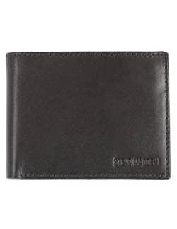 Steve Madden Herren Leather RFID Blocking Wallet with Extra Capacity ID Window Geldbörse, braun von Steve Madden