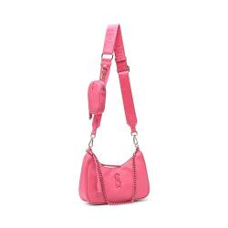 Steve Madden Vital-S Multi Pouch Crossbody, Fuchsia, Einheitsgröße von Steve Madden