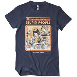 Steven Rhodes Offizielles Lizenzprodukt Cure for Stupid People Herren-T-Shirt (Marineblau), XX-Large von Steven Rhodes