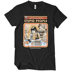 Steven Rhodes Offizielles Lizenzprodukt Cure for Stupid People Herren-T-Shirt (Schwarz), Large von Steven Rhodes