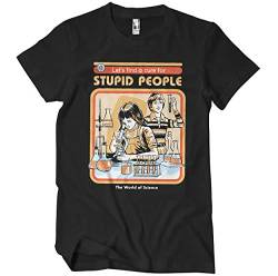 Steven Rhodes Offizielles Lizenzprodukt Cure for Stupid People Herren-T-Shirt (Schwarz), Small von Steven Rhodes