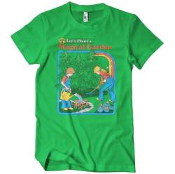 Steven Rhodes Offizielles Lizenzprodukt Let's Plant A Magical Garden Herren-T-Shirt (Grün), X-Large von Steven Rhodes