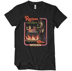 Steven Rhodes Offizielles Lizenzprodukt Recipes for Children Herren-T-Shirt (Schwarz), X-Large von Steven Rhodes