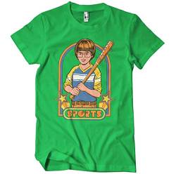 Steven Rhodes Offizielles Lizenzprodukt Sports Herren-T-Shirt (Grün), X-Large von Steven Rhodes