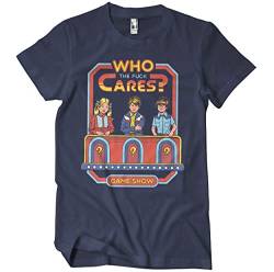 Steven Rhodes Offizielles Lizenzprodukt Who The F*ck Cares Herren-T-Shirt (Marineblau), Small von Steven Rhodes