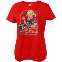 Steven Rhodes T-Shirt You Can Learn Sewing Girly Tee von Steven Rhodes