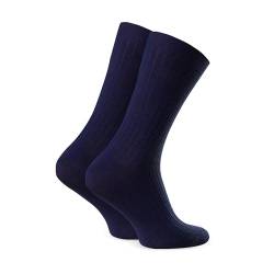 Steven Herren Socken MERINO WOLLE Seamless Diabetiker Socken Outdoor (DE/NL/SE/PL, Numerisch, 44, 46, Regular, Regular, Dunkelblau) von Steven