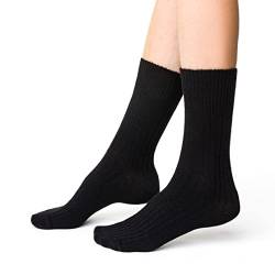 Wollsocken Für Damen und Herren, 9% Alpaka socken, Warm und Bequem Unisex-Wadensocken, Thermoeffekt, Hausschuhe Und Socken Zum Wandern, Socken Zum Schlafen - 1 pair - 35-37 von Steven