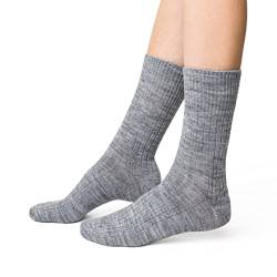 Wollsocken Für Damen und Herren, 9% Alpaka socken, Warm und Bequem Unisex-Wadensocken, Thermoeffekt, Hausschuhe Und Socken Zum Wandern, Socken Zum Schlafen - 1 pair - 38-40 von Steven