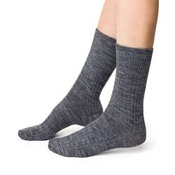 Wollsocken Für Damen und Herren, 9% Alpaka socken, Warm und Bequem Unisex-Wadensocken, Thermoeffekt, Hausschuhe Und Socken Zum Wandern, Socken Zum Schlafen - 1 socken - 44-46 von Steven