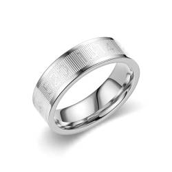 Stfery Ring Edelstahl Herren, 6mm Ringe Silber 6mm Mit Nummern 520 1314 Hochzeitsringe Herren von Stfery