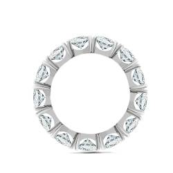 Stfery Weißgold Ring 750 Ring für Frauen 0.3ct Rund Moissanit Ehering Damen Einzeln von Stfery