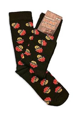 BlackBonnie Unisex Heimat Söckle Bollenhut Smiley Socken schwarz 39-42 von Stick Stoff