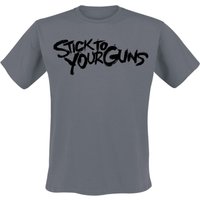 Stick To Your Guns T-Shirt - Logo - S bis M - für Männer - Größe S - charcoal  - Lizenziertes Merchandise! von Stick To Your Guns