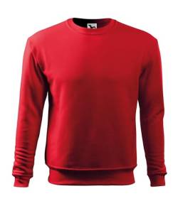 Stickerworld24 Sweatshirt für Herren und Kinder - ESSENTIAL406 - Pullover Sweater ohne Kapuze Größe XL, Farbe Rot von Stickerworld24